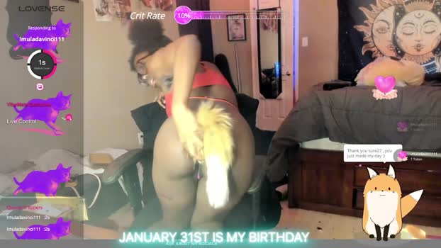 ebonyprincesscee 10-01-2025 wank Female