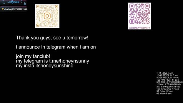 honey_sunshine 16-11-2025 Cam Female