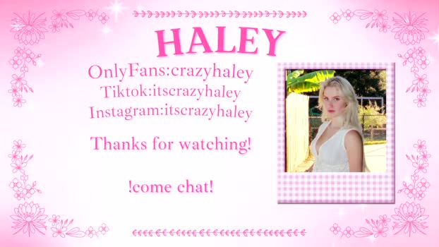 haleycrazy 19-11-2025 sexy Female