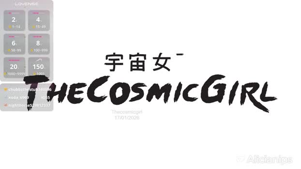 thecosmicgirl 17-01-2026 deepthroat Female