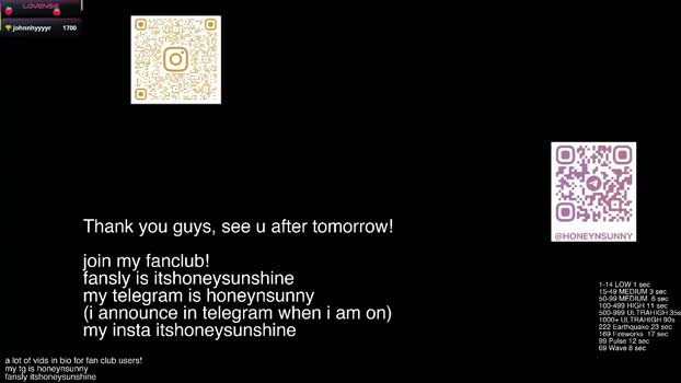 honey_sunshine 27-01-2026 show Female
