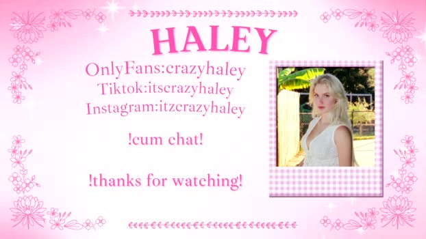 haleycrazy 16-04-2026 Live Webcam playtime bigass